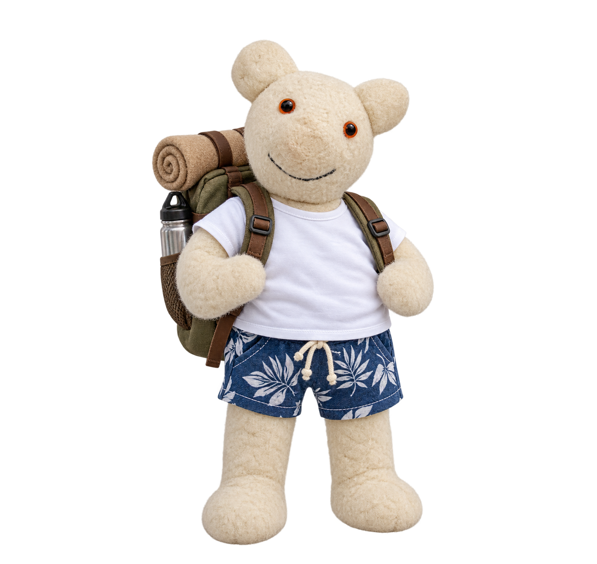 Teddy Trappitt with his backpack
